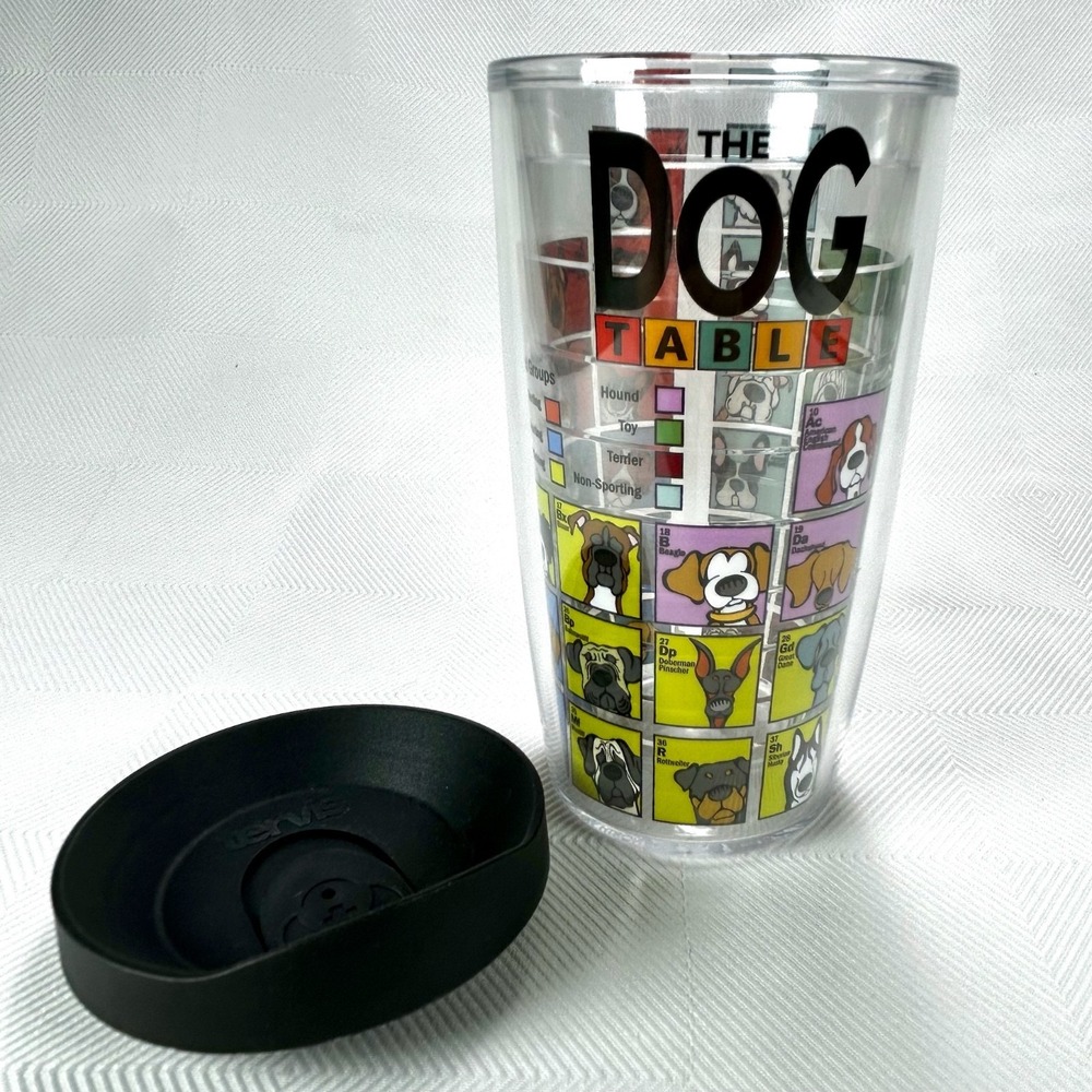 Tervis 16oz The Dog Table Periodic Table of Dog Breeds Insulated Tumbler w/ Lid